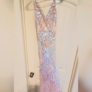 Formal long sequin dress